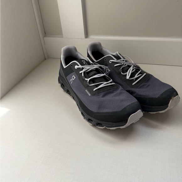 On Running Men's Gray and Black Cloudvista Waterproof Shoes